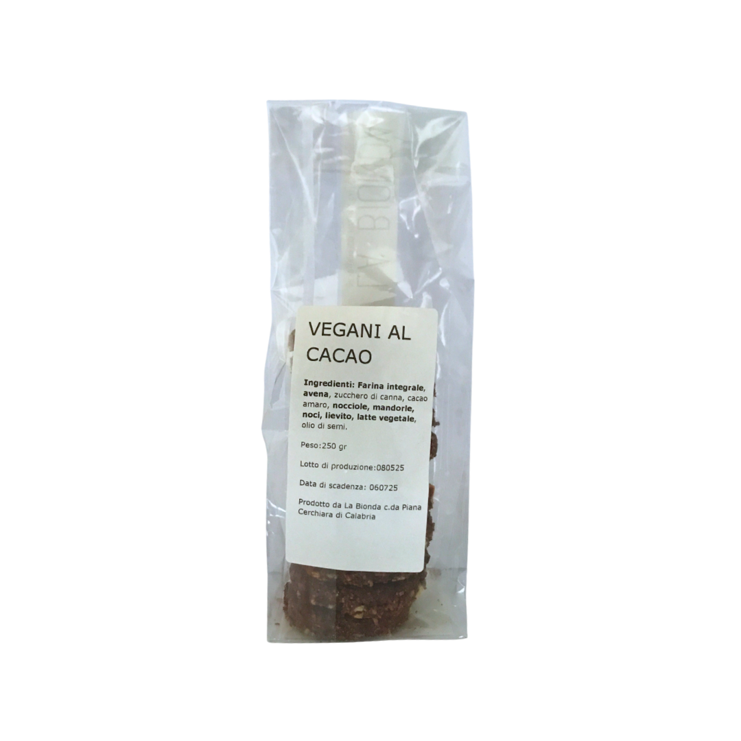 Biscotti vegani al cioccolato - 230 gr