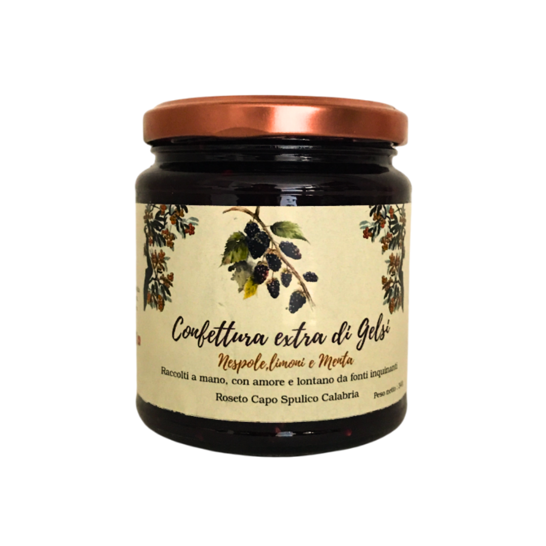 Confettura extra di Gelso e Menta - 340 gr
