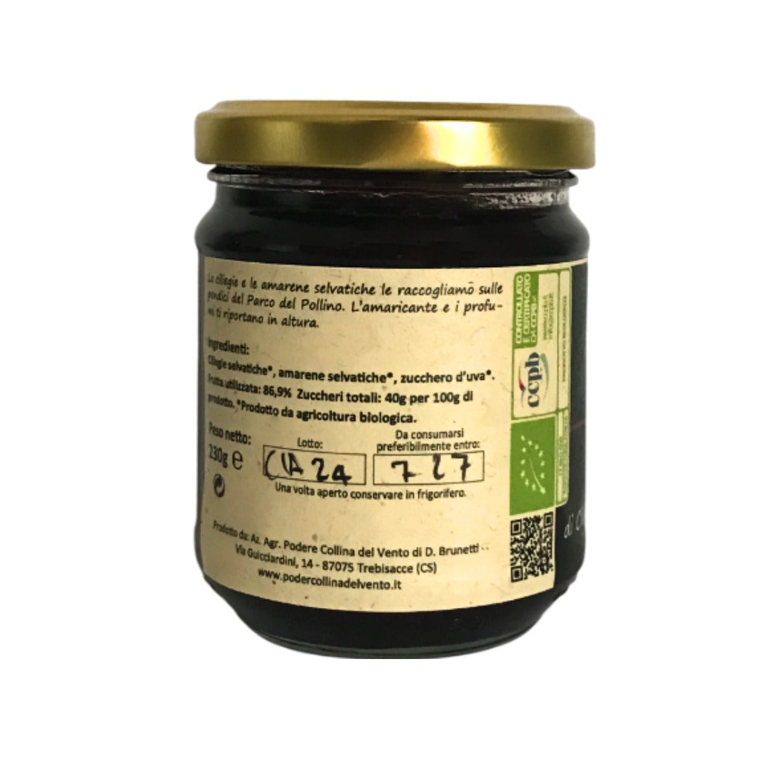 Conserva di ciliegie e amarene selvatiche - 230 gr