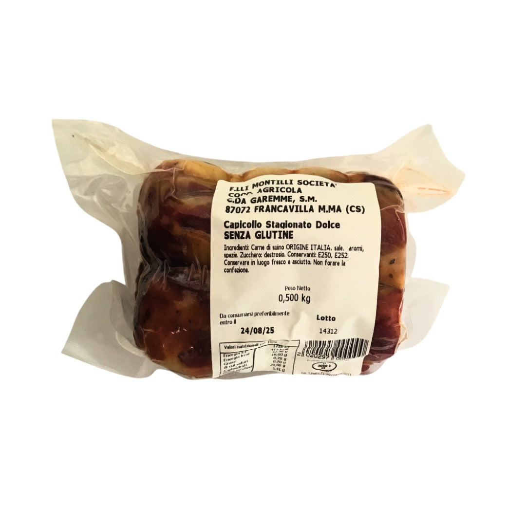 Capicollo stagionato dolce - 510-620 gr