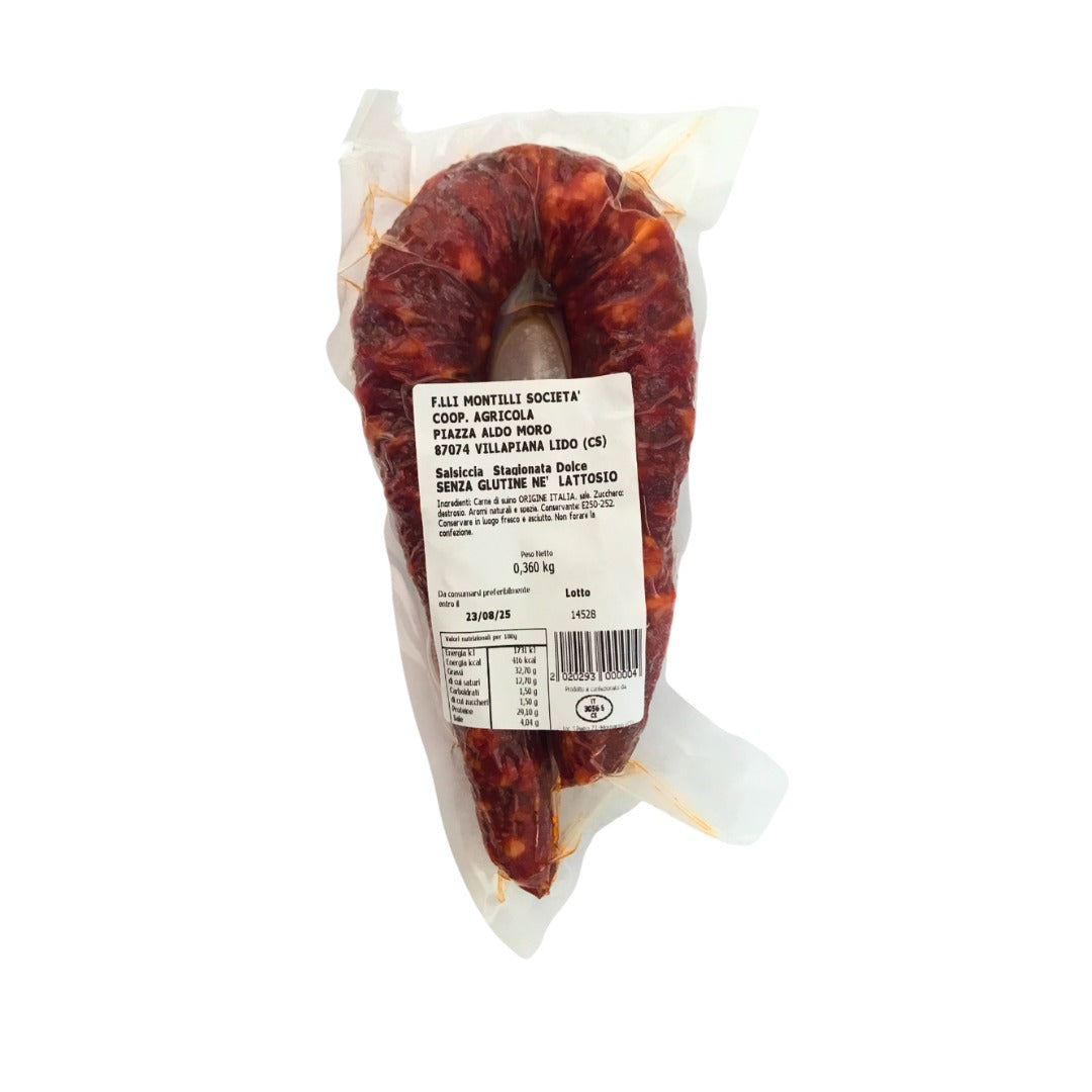 Salsiccia stagionata dolce - 320-360 gr