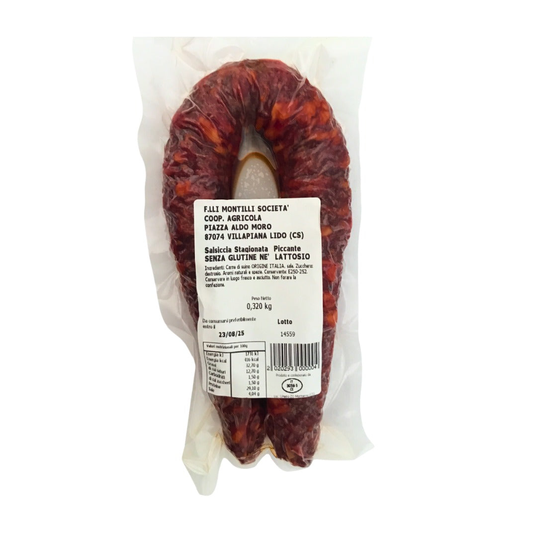 Salsiccia stagionata piccante - 340-350 gr
