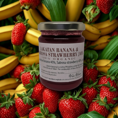 Confettura di Banana Lakatan e Fragola - 340g