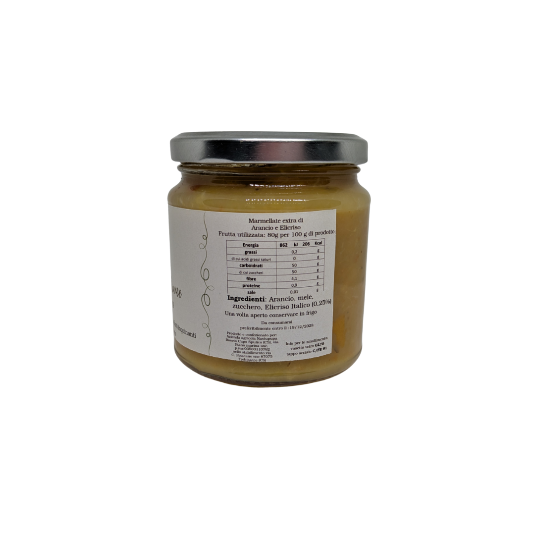 Marmellata di Arance e Elicriso Italico- 340g