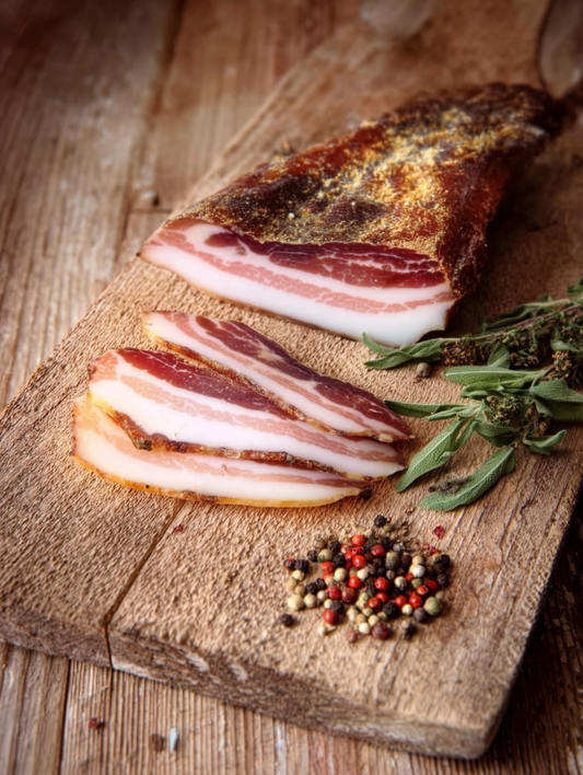 Guanciale stagionato senza glutine - 590-780 gr