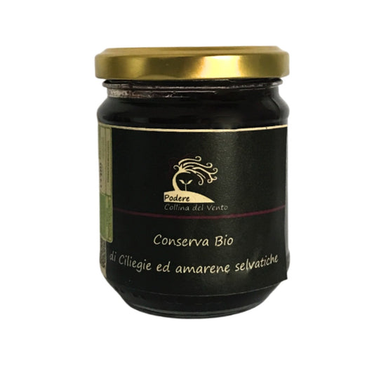 Conserva di ciliegie e amarene  selvatiche - 230 gr