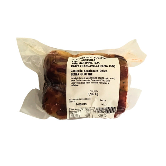 Capicollo stagionato dolce - 510-620 gr